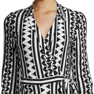 Geo print Wrap Jumpsuit